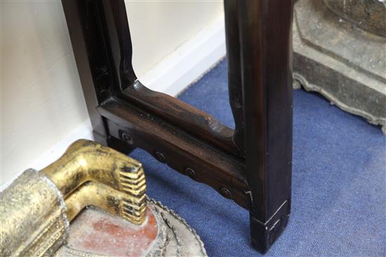 A Chinese rosewood (hongmu) altar table, late 19th century, W.6ft 10in. D.1ft 5.5in. H.3ft 5in.